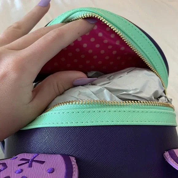 Loungefly Disney Parks Mickey Mouse Main Attraction Tea Cups Back Pack - Picture 4 of 4